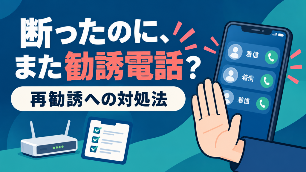 光回線の勧誘電話の断り方｜契約を急がされたときの対処法と注意点