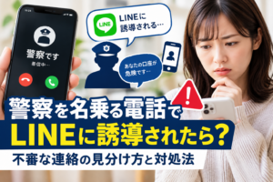 警察を名乗る電話でLINEに誘導されたら？不審な連絡の見分け方と対処法